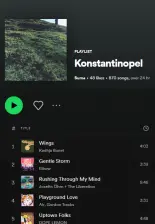 Die Playlist namens 